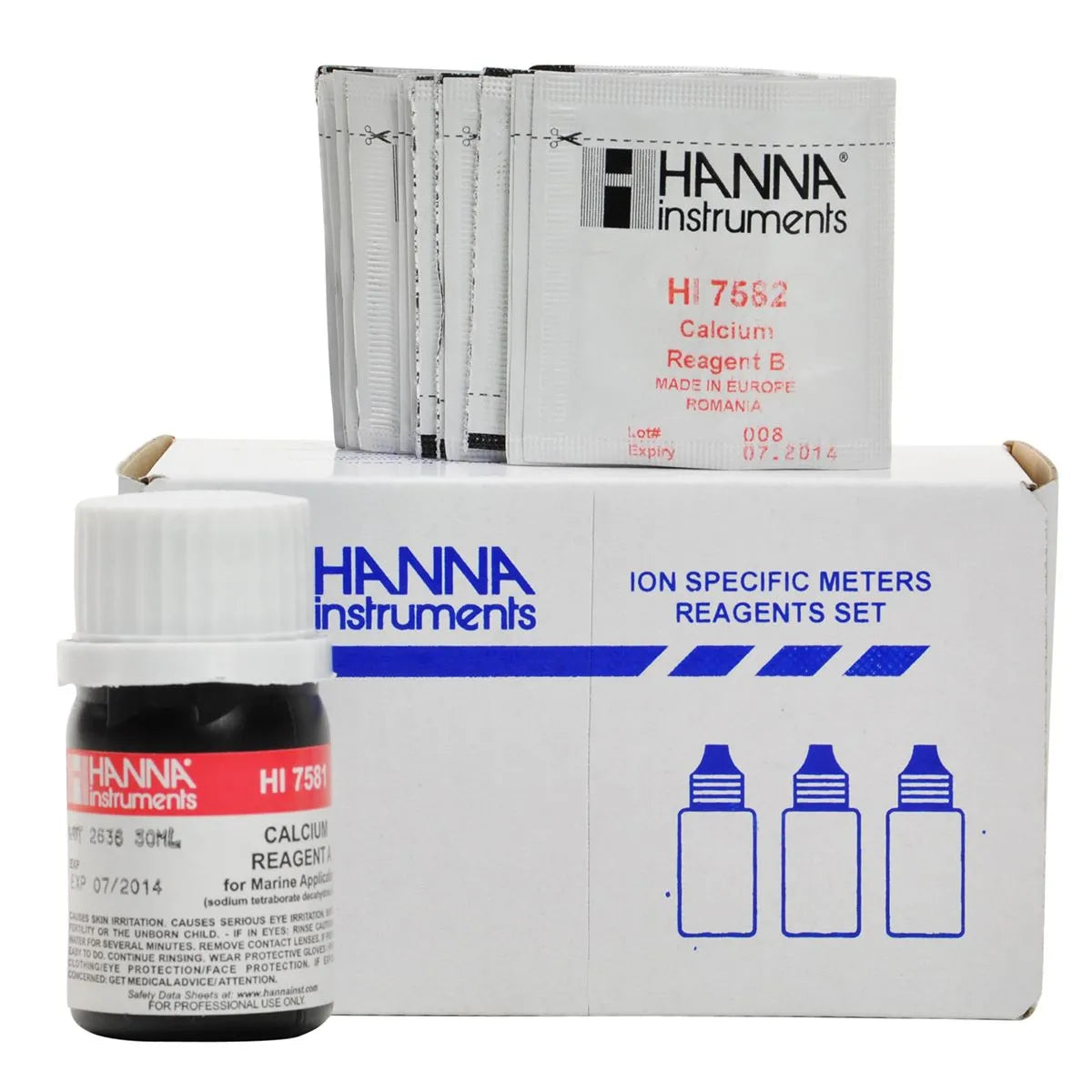 Hanna HI758‑26 – Reactivos para Medidor de Calcio Marino (25 tests)