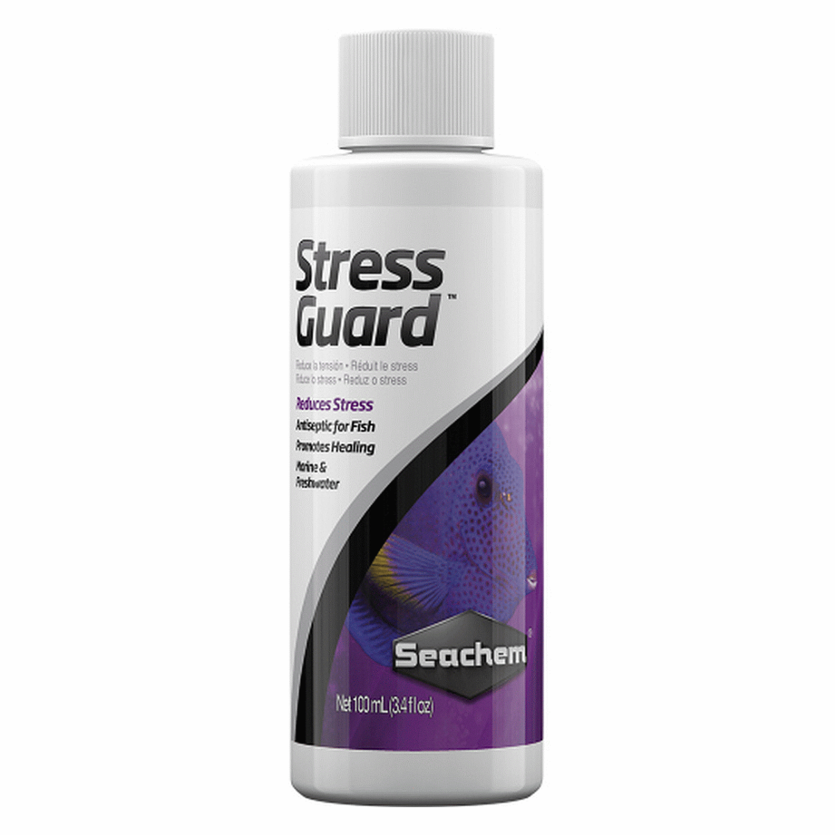 Seachem StressGuard – Protector premium para la mucosa de peces en acuarios marinos y de agua dulce