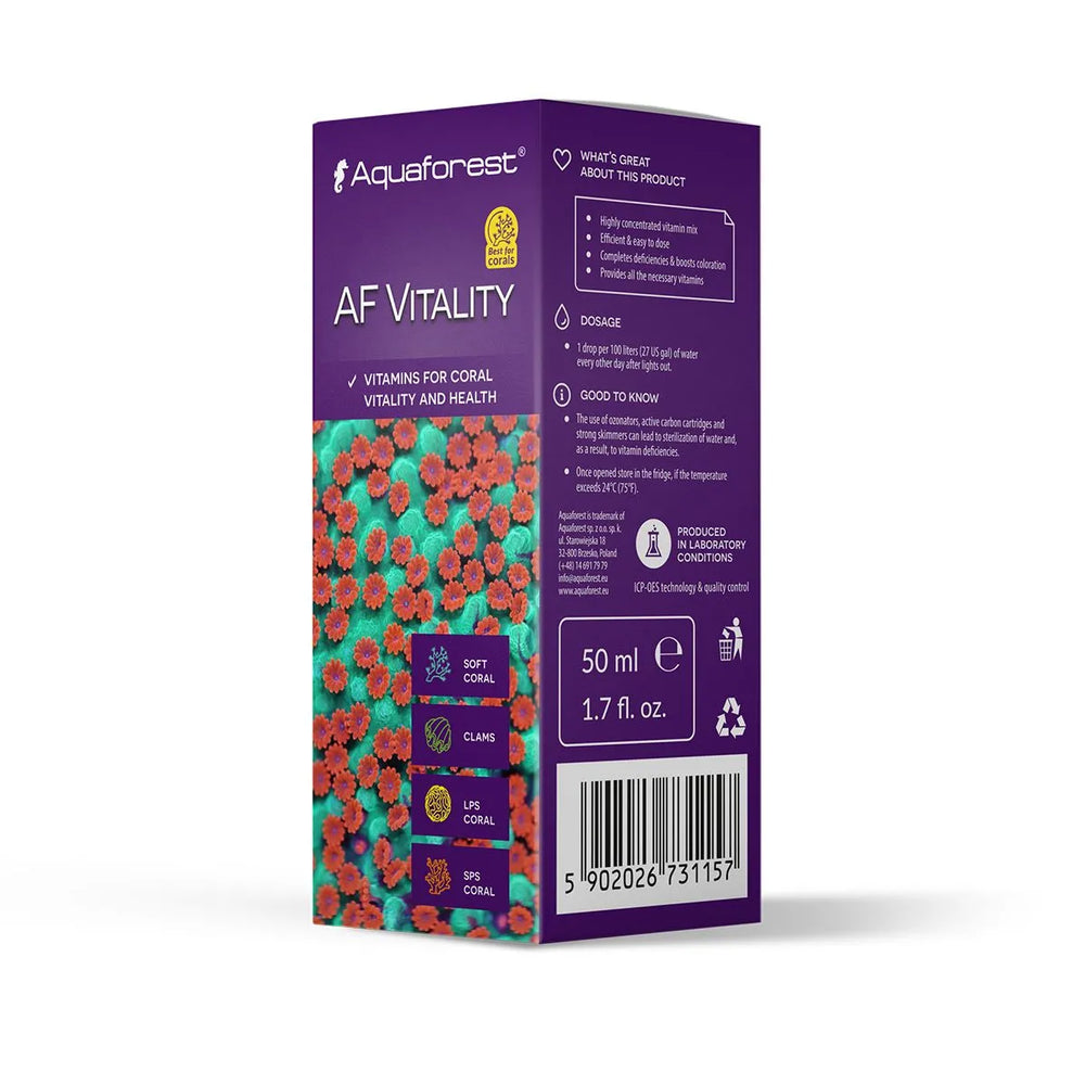 AquaForest AF Vitality – Vitaminas Específicas para Corales
