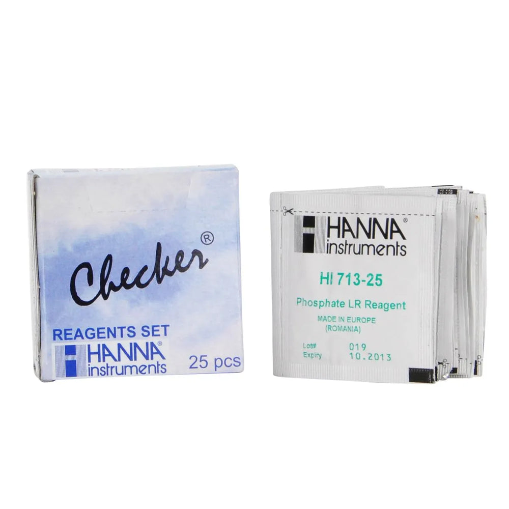 Hanna HI713‑25 – Reactivos Checker para Fosfato (0.00‑2.50 ppm)