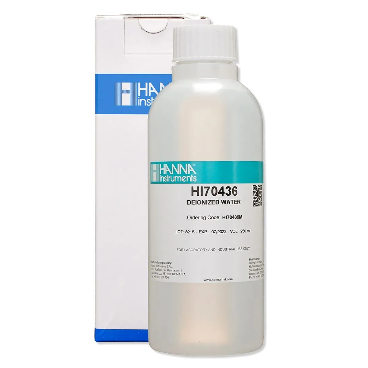 Hanna Agua Desionizada Ultra Pura (HI70436M) – 230 ml