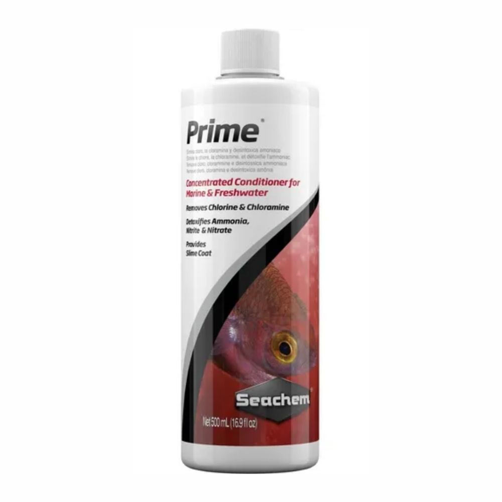 Seachem Prime – Acondicionador concentrado para acuarios marinos y de agua dulce