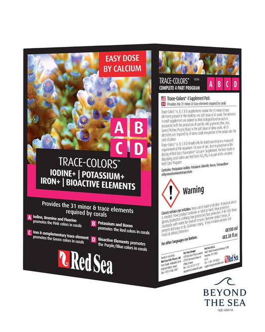 Red Sea Coral Colors A, B, C & D – Sistema Completo de Elementos Traza para Corales