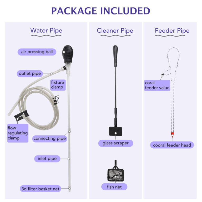 Kit Multifuncional de Sifón y Alimentador para Corales Hygger (HG080)