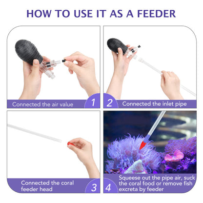 Kit Multifuncional de Sifón y Alimentador para Corales Hygger (HG080)