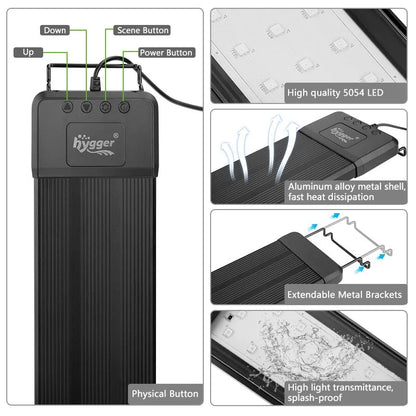 Hygger Aquarium Bluetooth LED Light (HG028)